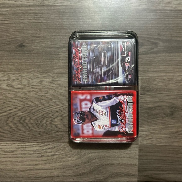 Collectable Dale Earnhardt playing card tin - Picture 4 of 6